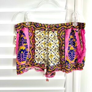 Calypso st barth multi-colored patterned size medium shorts